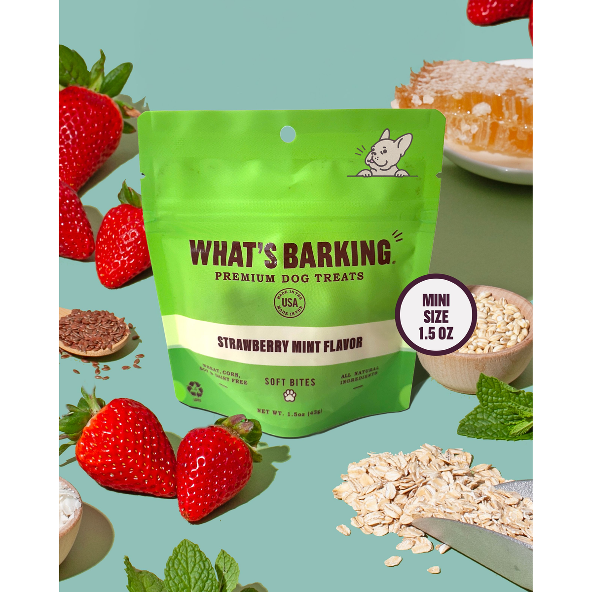 What&#39;s Barking - Strawberry Mint Dog Treats
