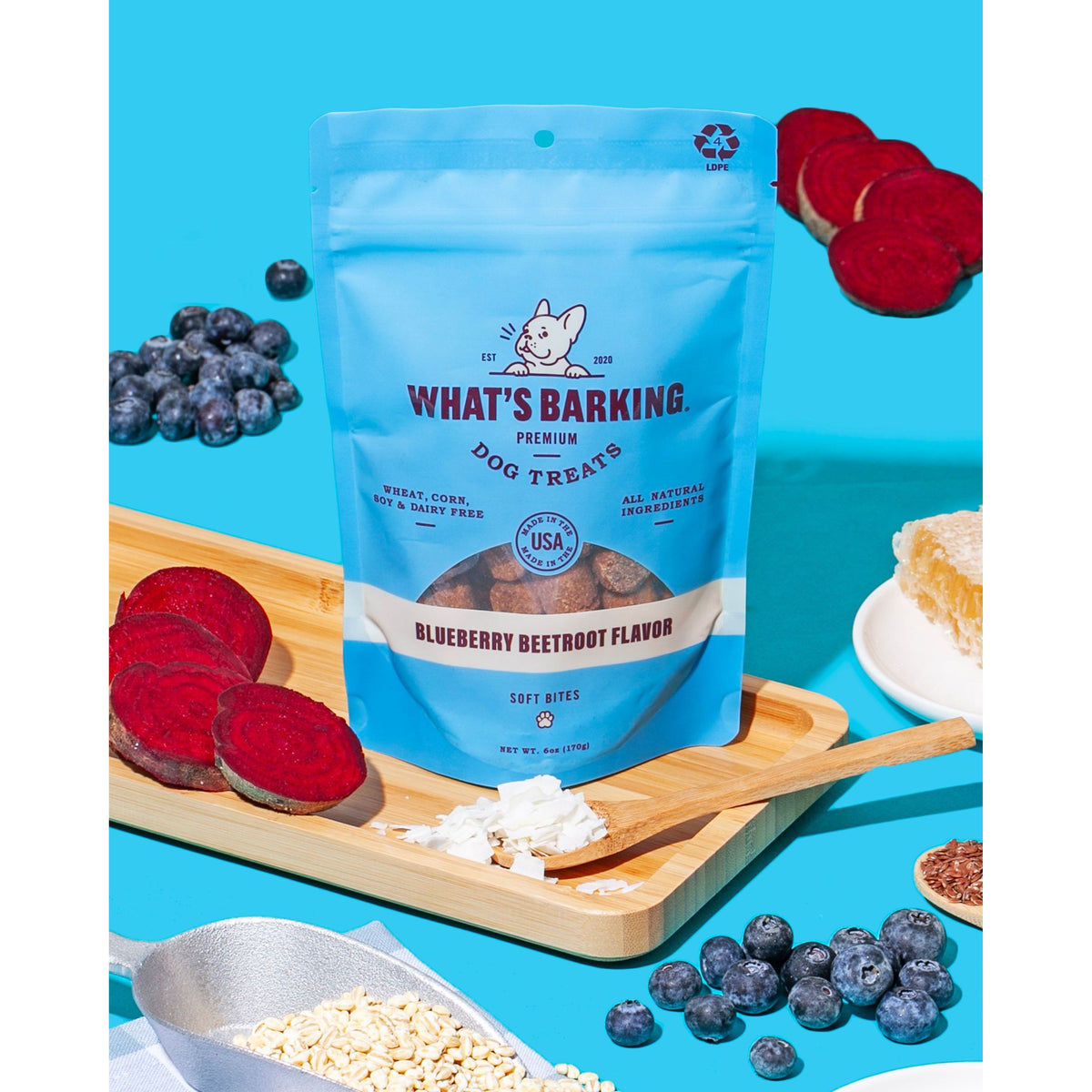 What&#39;s Barking - Blueberry Beetroot Dog Treats