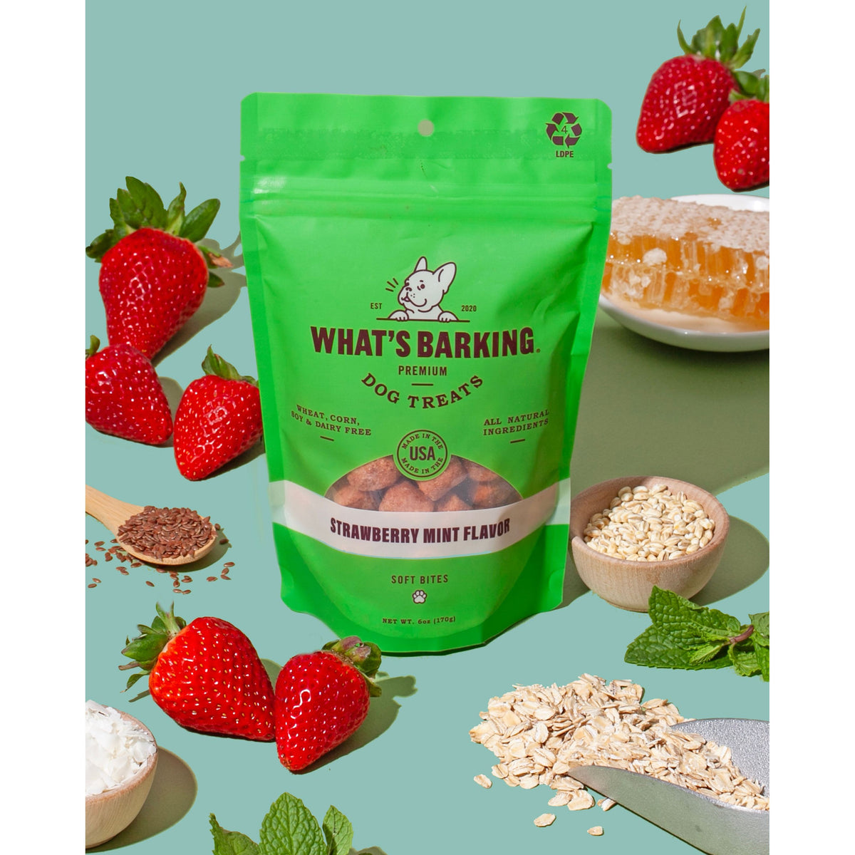 What&#39;s Barking - Strawberry Mint Dog Treats