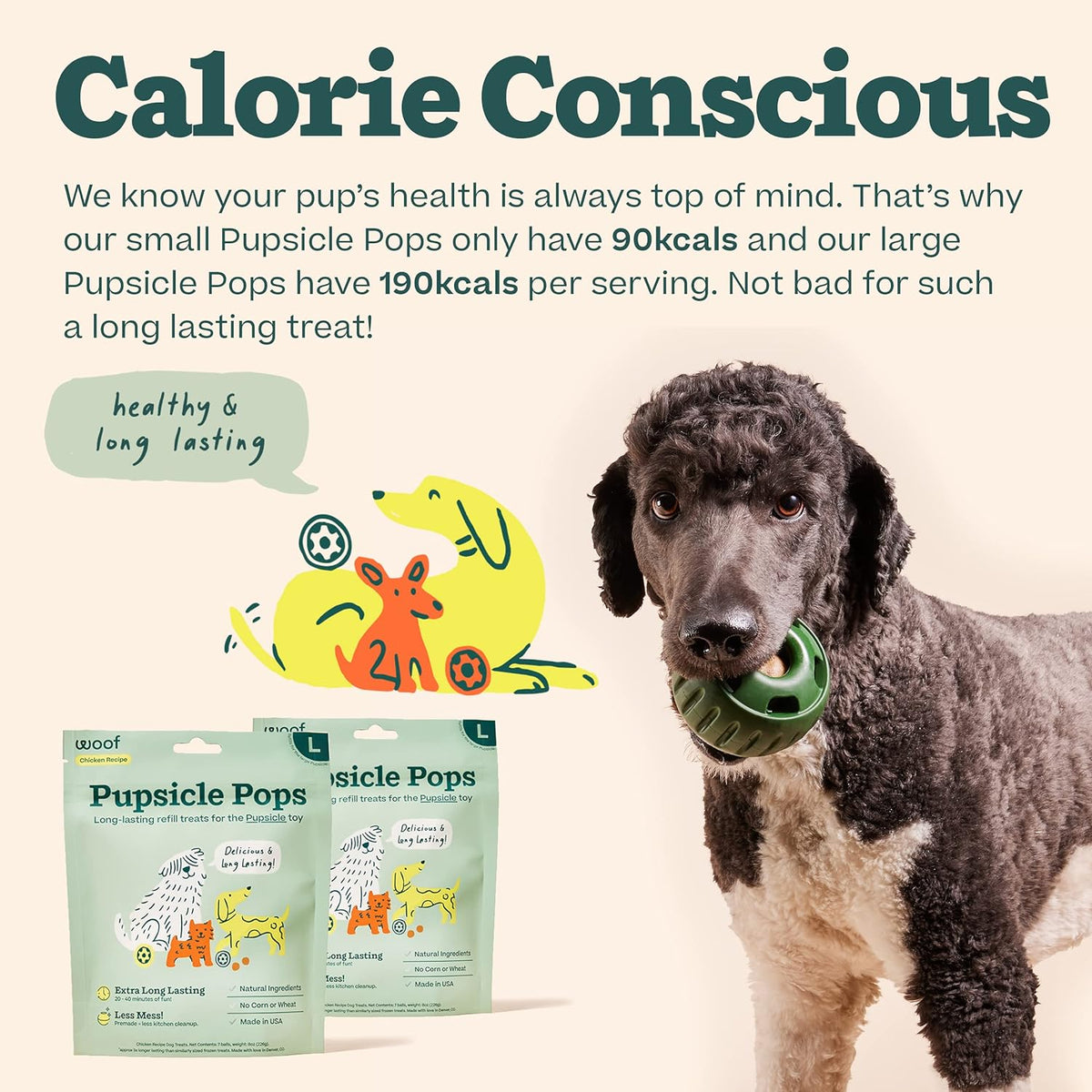 WOOF - Pupsicle Pops, Chicken and Peanut Butter