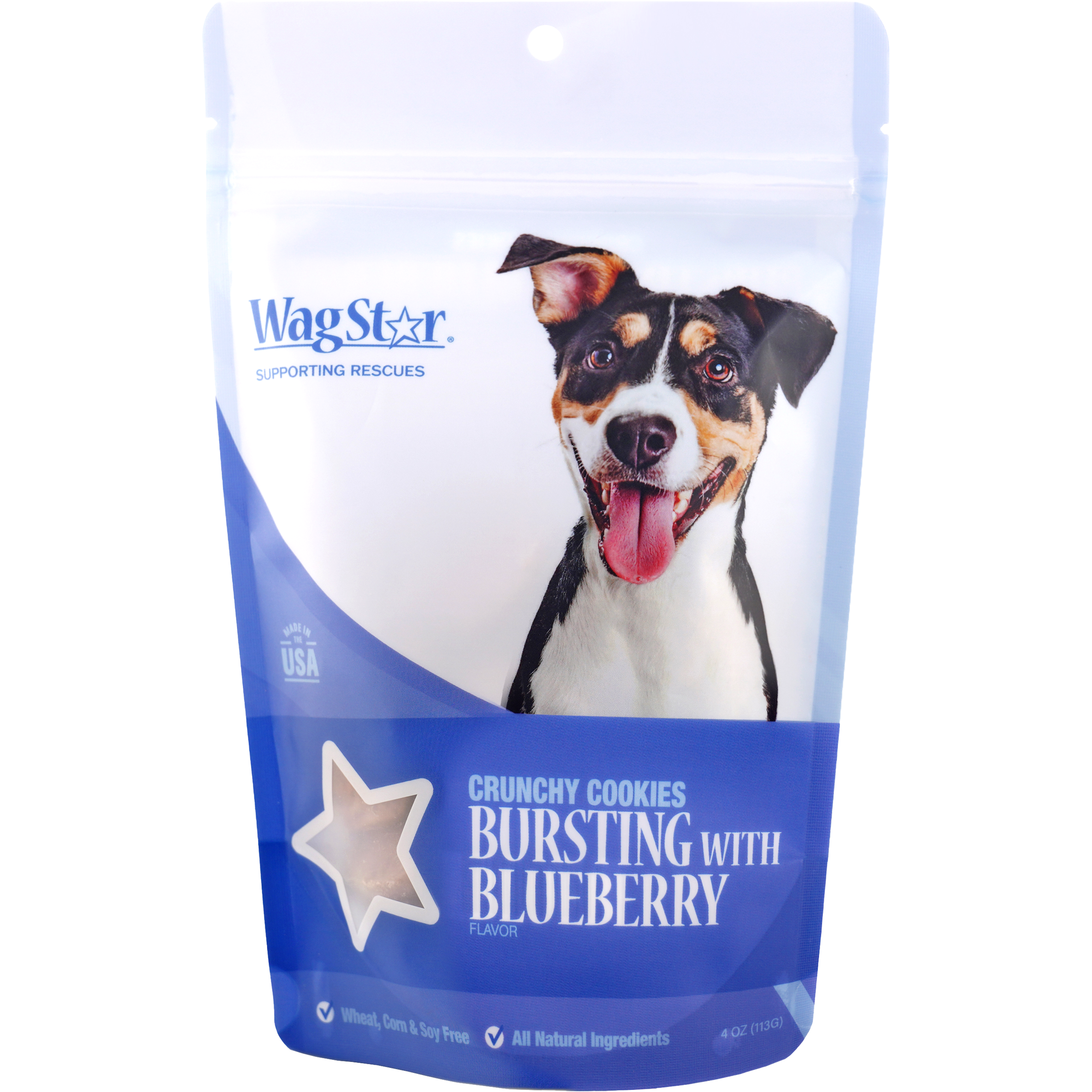 WagStar Bursting with Blueberry Crunchy Dog Treats