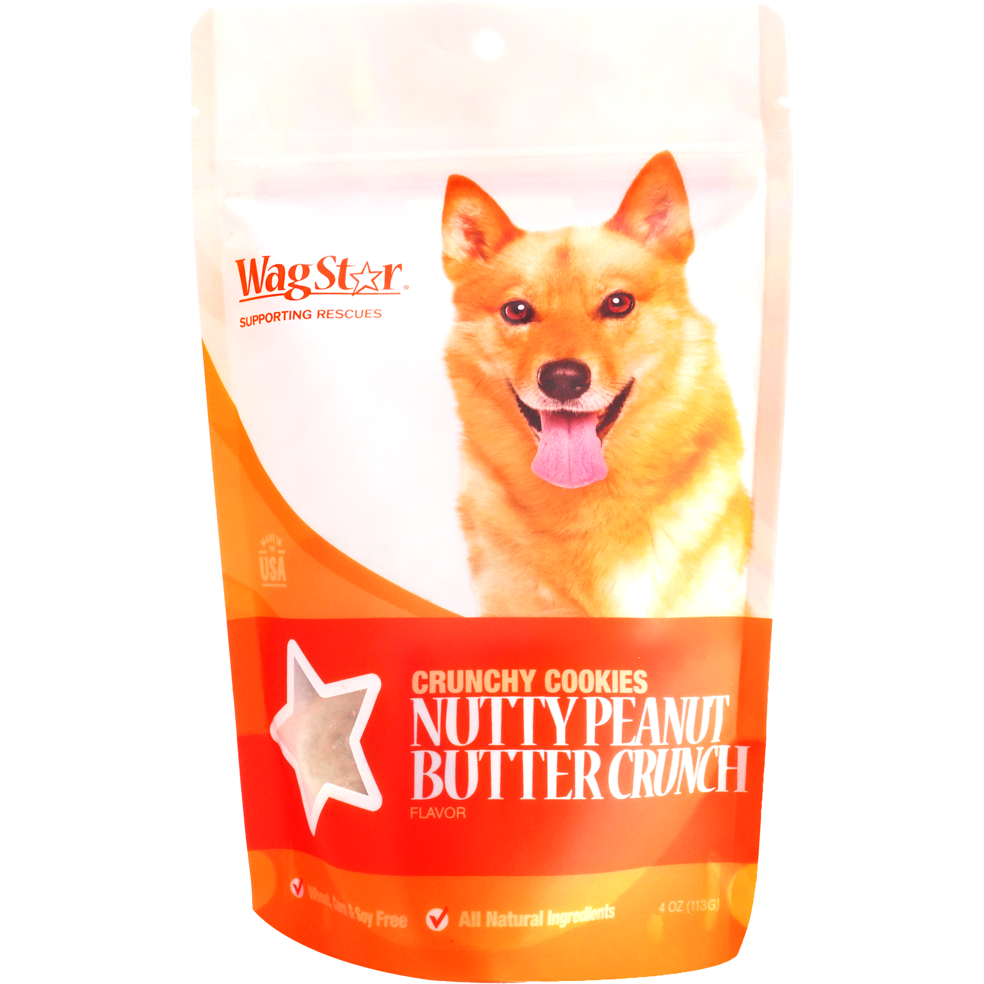 WagStar Nutty Peanut Butter Crunchy Dog Treats