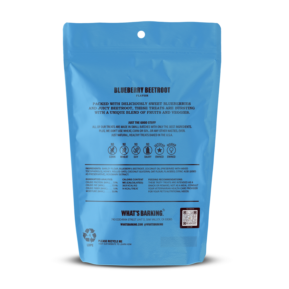 What&#39;s Barking - Blueberry Beetroot Dog Treats