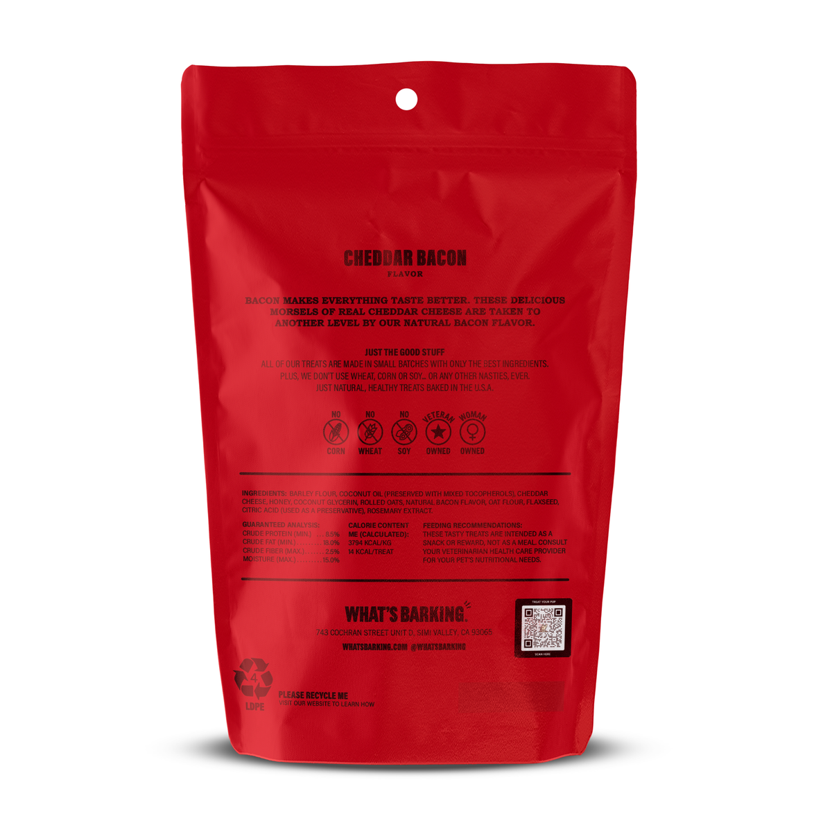 What&#39;s Barking - Cheddar Bacon Dog Treats