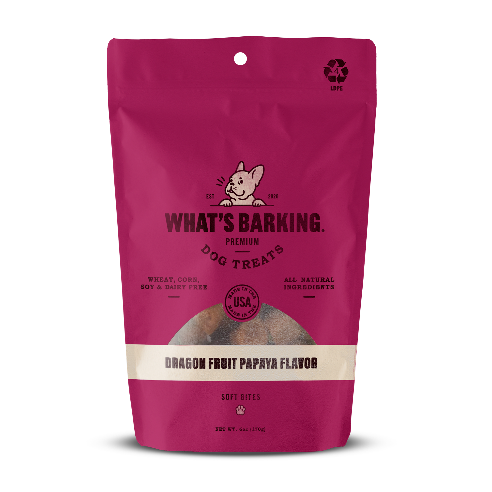 What's Barking - Dragon Fruit Papaya Dog Treats