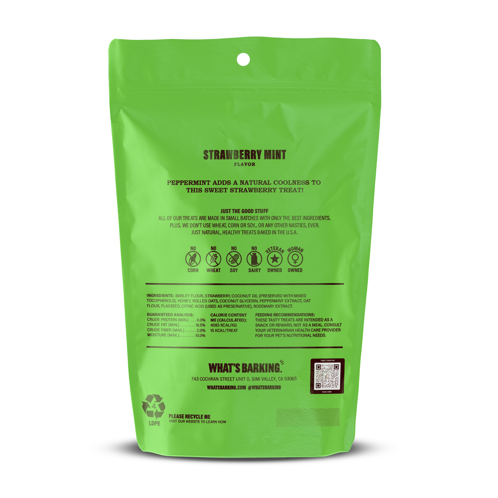 What's Barking - Strawberry Mint Dog Treats