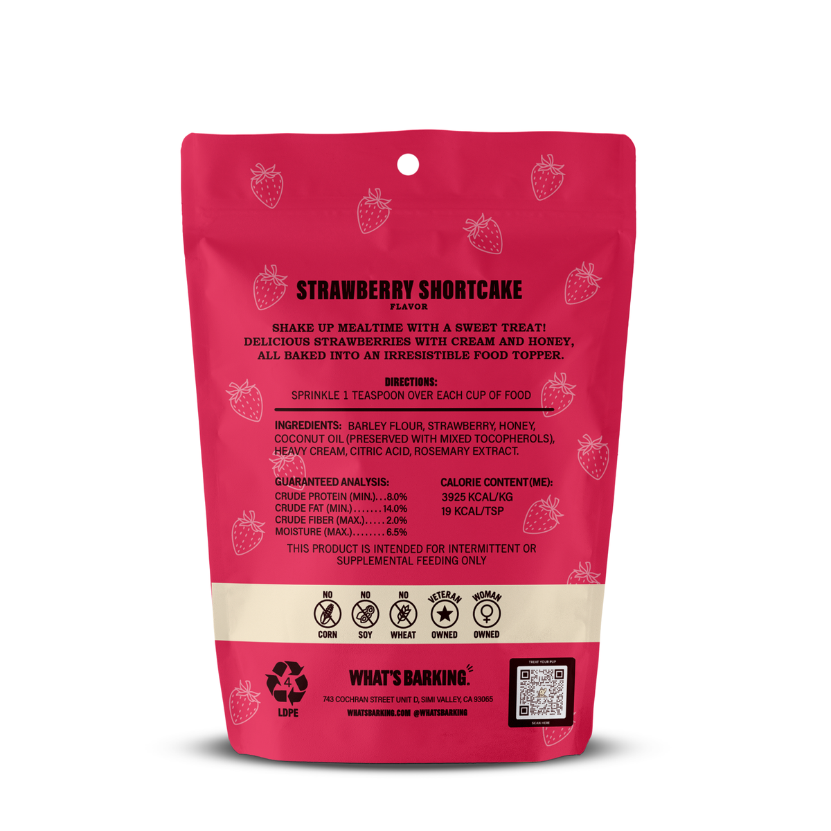 What&#39;s Barking - Strawberry Shortcake Food Topper