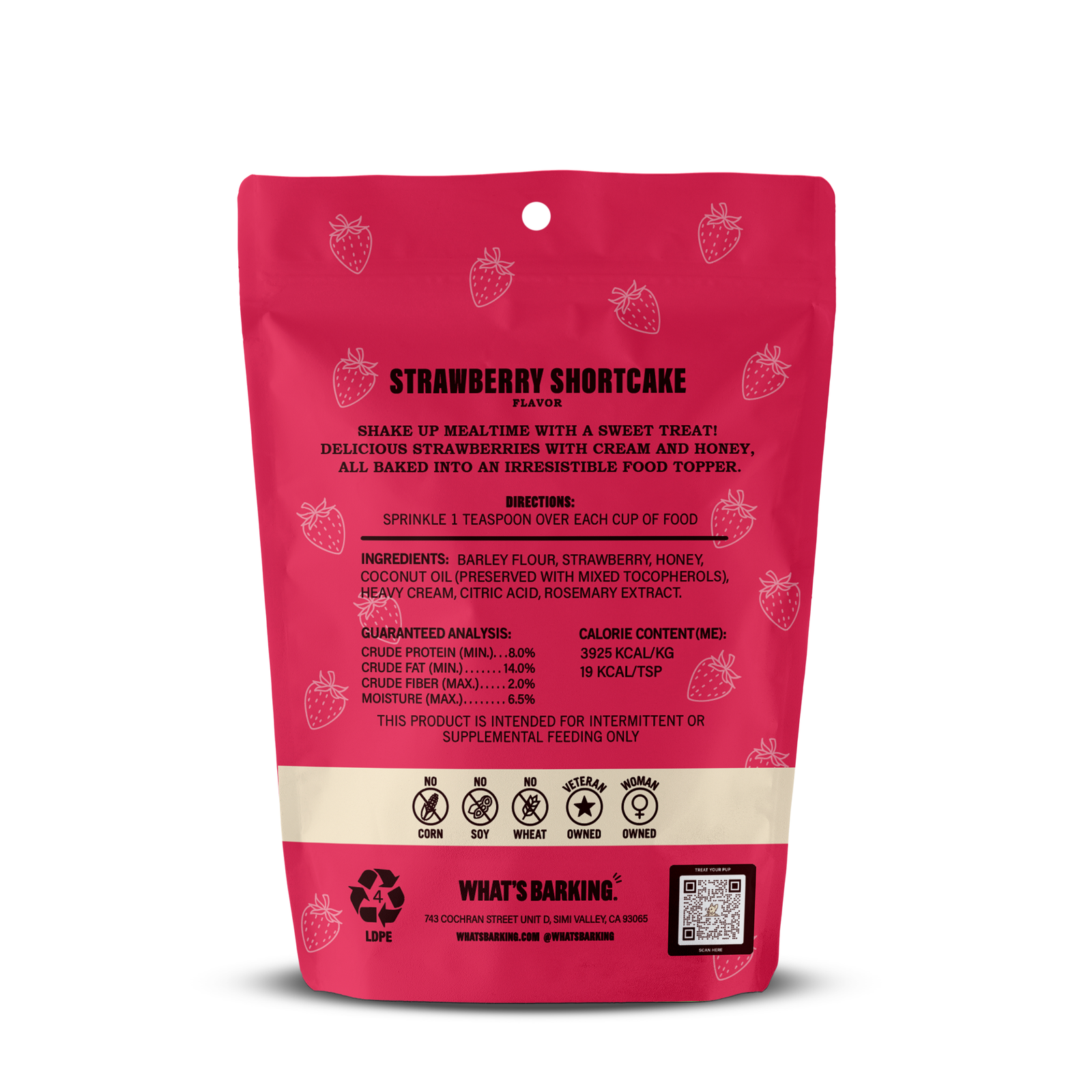 What's Barking - Strawberry Shortcake Food Topper