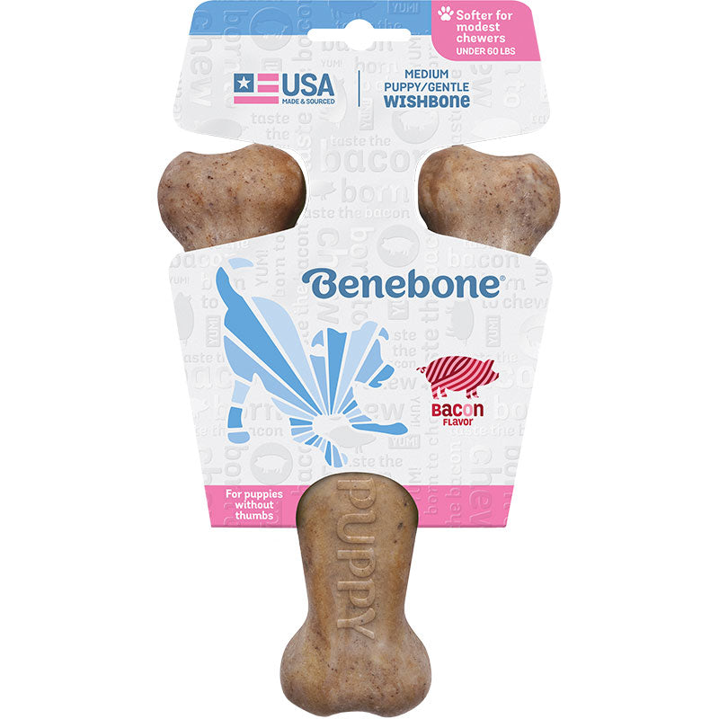 Benebone Puppy Wishbone - Bacon