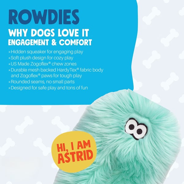 West Paw - Rowdies Plush Dog Toy - Astrid