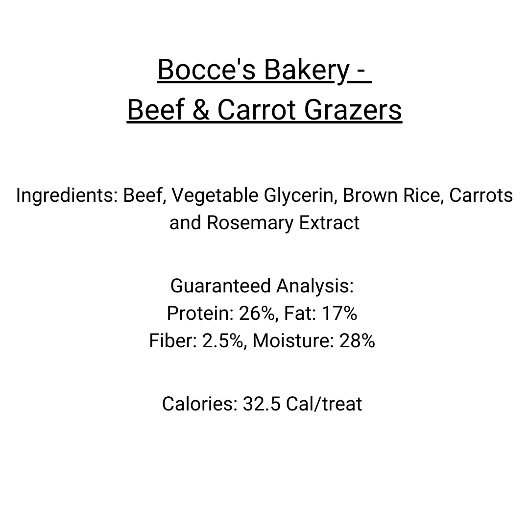 Bocce&#39;s Bakery Grazers - Beef &amp; Carrot Jerky