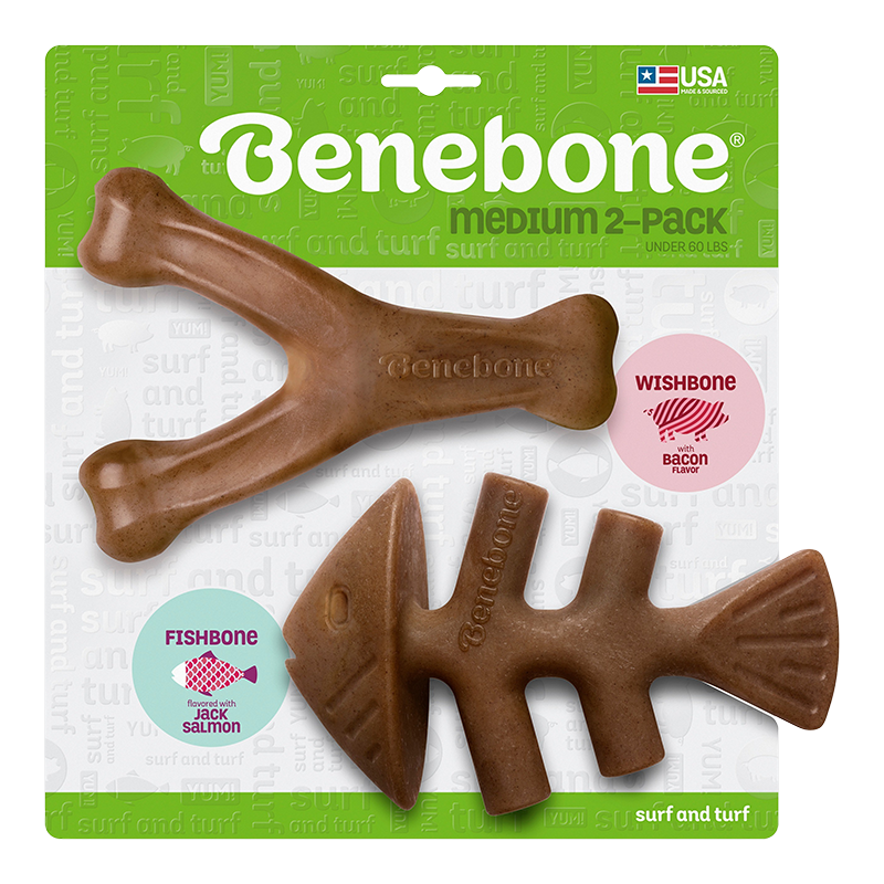 Benebone Medium 2-Piece Dog Chew Toy
