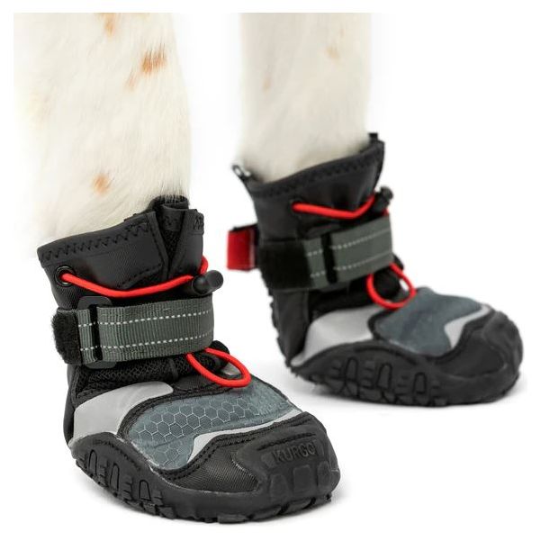 Kurgo Blaze Cross Hondenschoenen, winterlaarzen voor honden, pootbeschermers voor alle seizoenen, voor hete bestrating en sneeuw, waterbestendig, reflecterend, antislip, inclusief 2 schoenen, chili Kurgo Blaze Cross Hondenschoenen, winterlaarzen voor honden, pootbeschermers voor alle seizoenen, voor hete bestrating en sneeuw, waterbestendig, reflecterend, antislip, inclusief 2 schoenen, chili