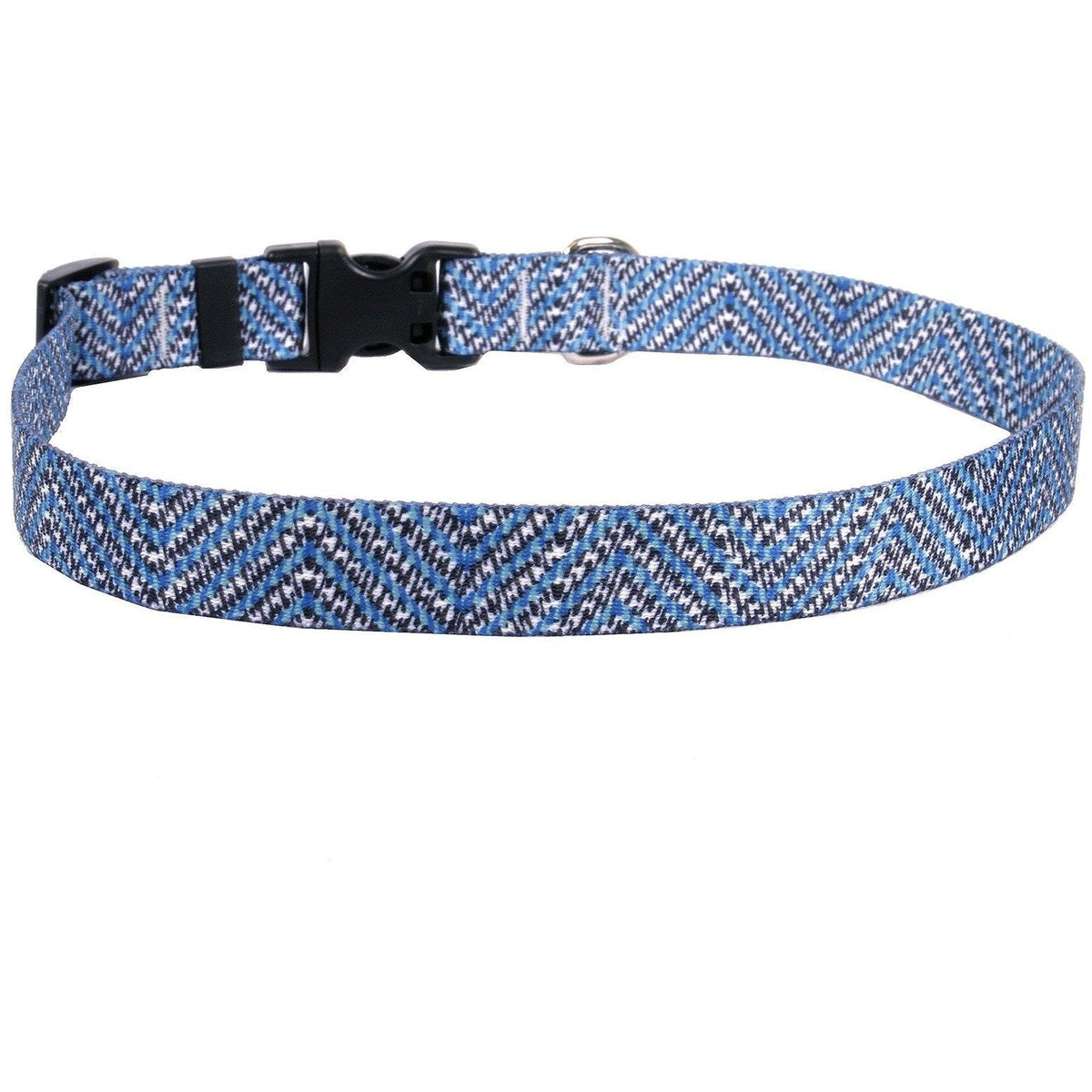 Yellow Dog Design - Blue Tweed, Cat Collar
