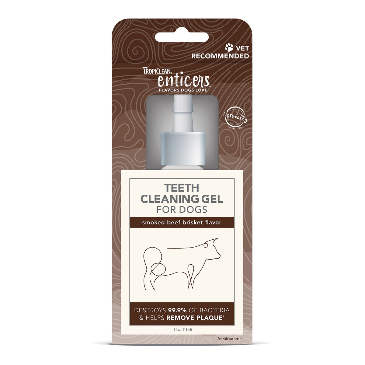 Tropiclean Enticers Teeth Cleaning Gel - Brisket