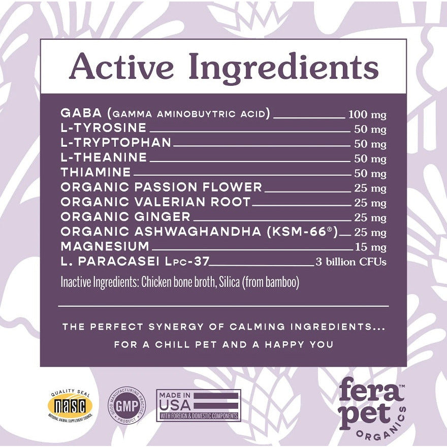 Fera Pet Organics - Calming Support for Dogs and Cats