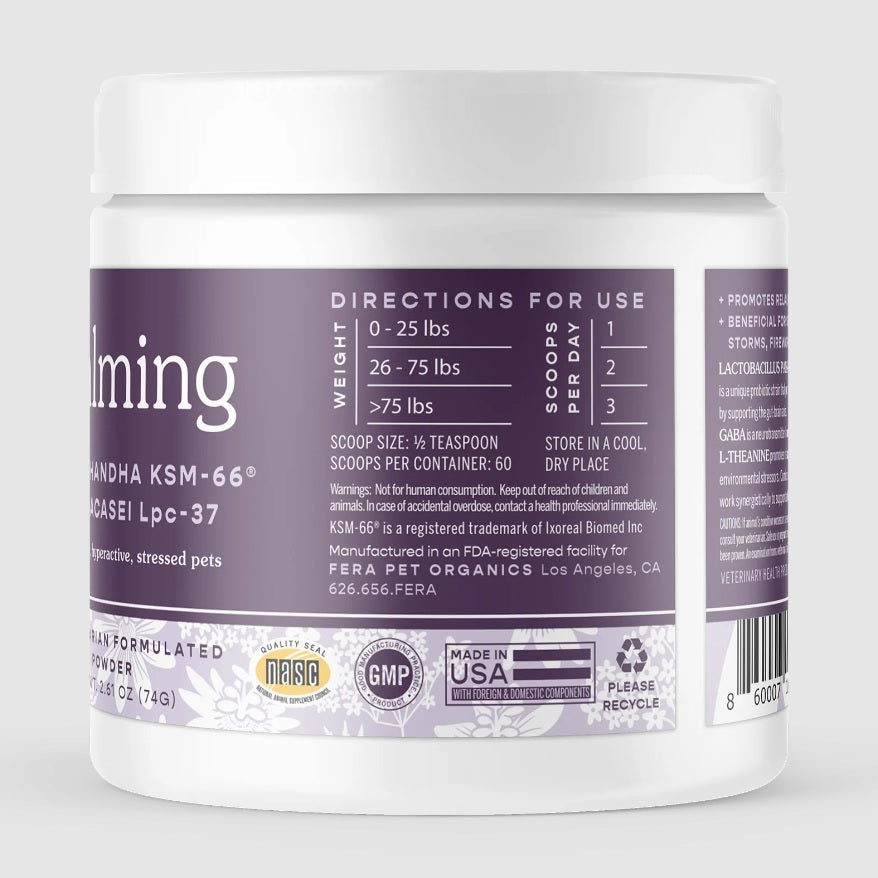 Fera Pet Organics - Calming Support for Dogs and Cats