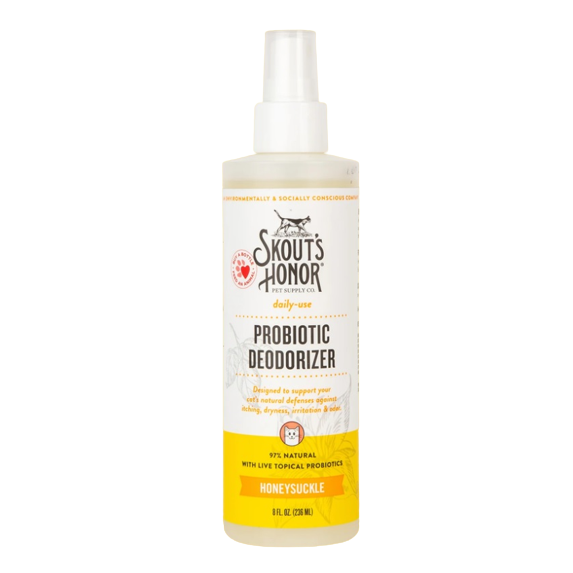 Skout's Honor - Cat Probiotic Deodorizer Spray, Honeysuckle