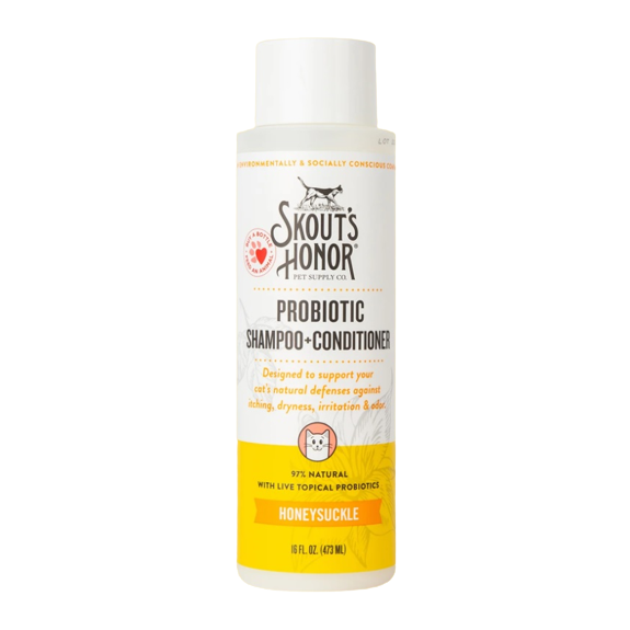 Skout's Honor - Cat Probiotic Shampoo & Conditioner, Honeysuckle