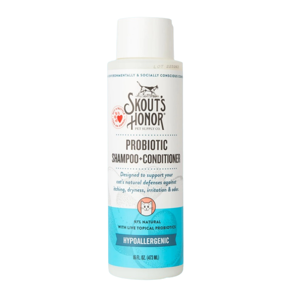 Skout's Honor - Cat Probiotic Shampoo & Conditioner, Unscented