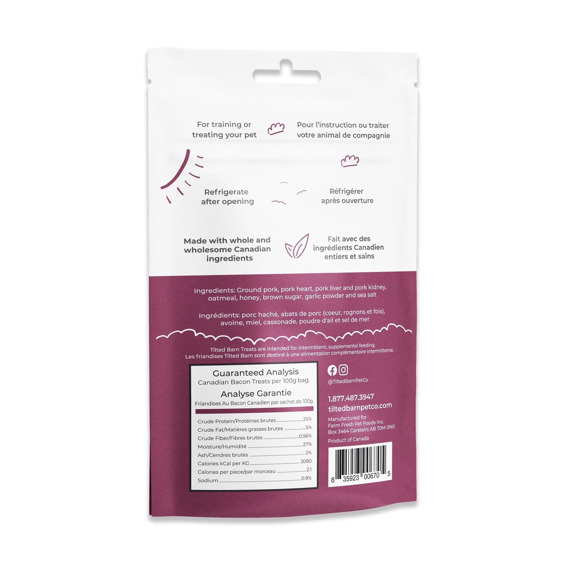 Tilted Barn - Canadian Bacon Treats