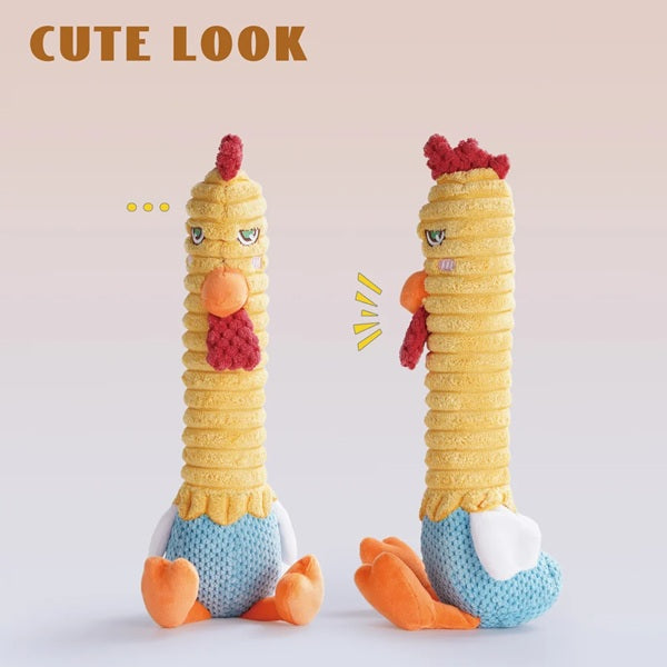 Nocciola - Chicken Lives Twice 3-in-1 Squeaky Dog Toy