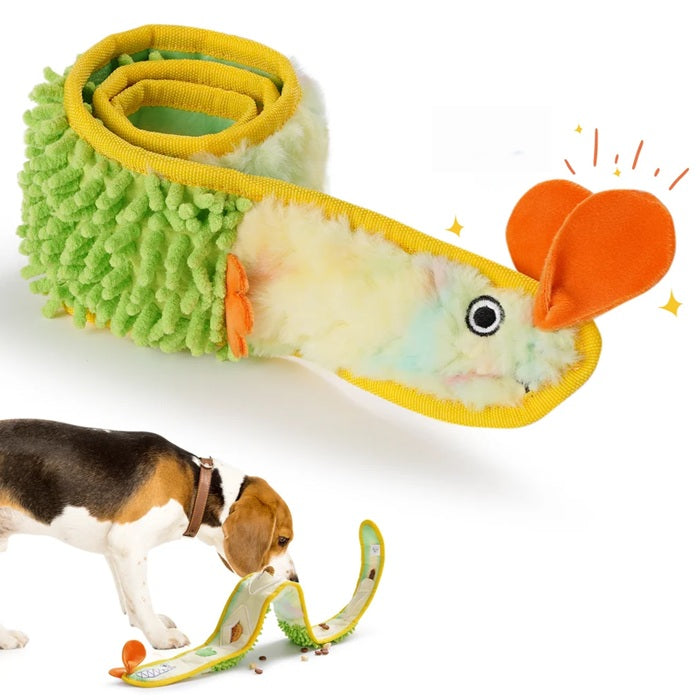 Nocciola - Ribbon Eel Dog Toy - Roll Up &amp; Crinkle