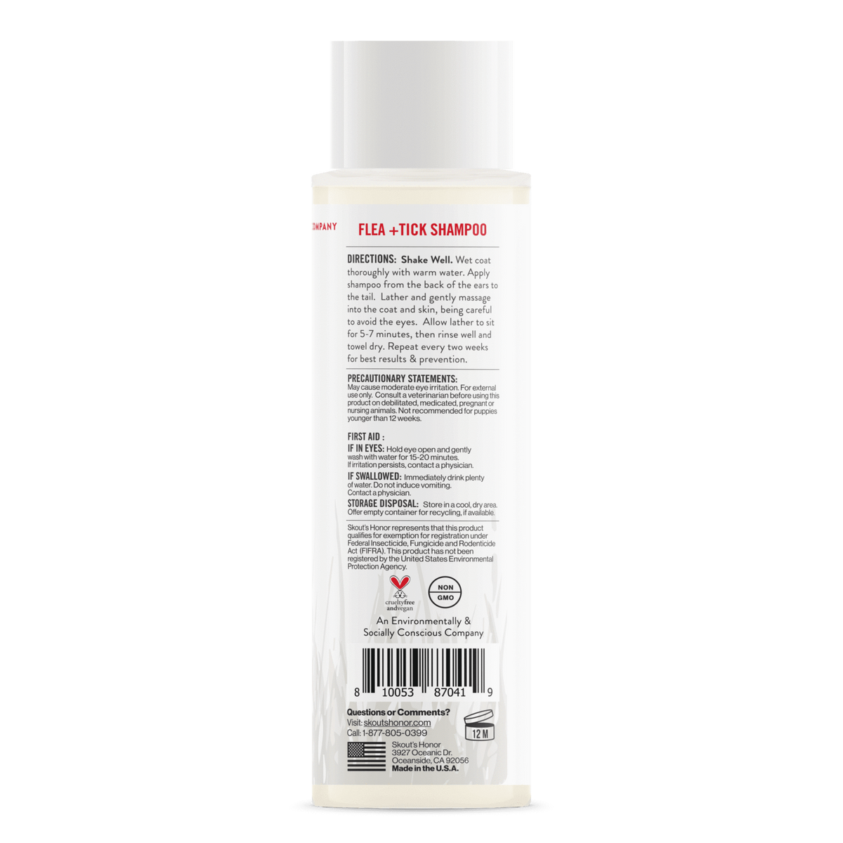 Skout&#39;s Honor - Flea and Tick Dog Shampoo