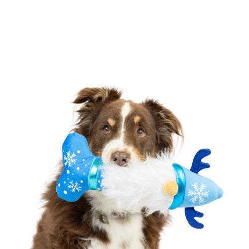 Huxley & Kent Power Plush - Frosty Gnome Bone Dog Toy