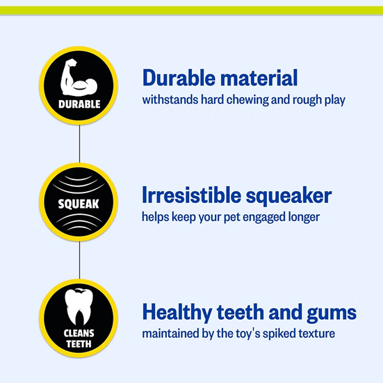 Petsport - Gorilla Spiky Bone - Colors Vary