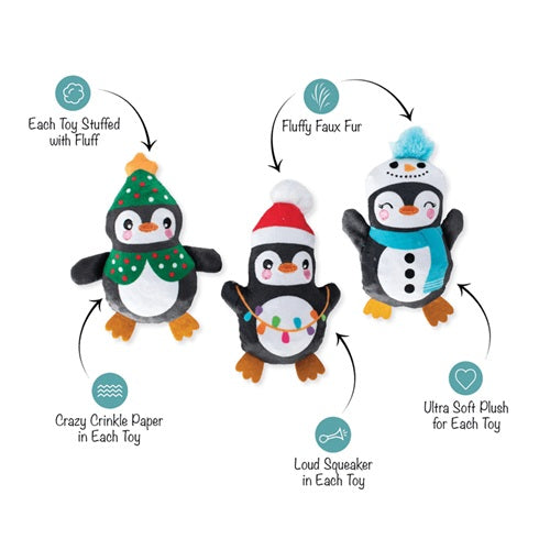 PetShop by Fringe Studios - Have An Ice Christmas - Penguin Dog Toy