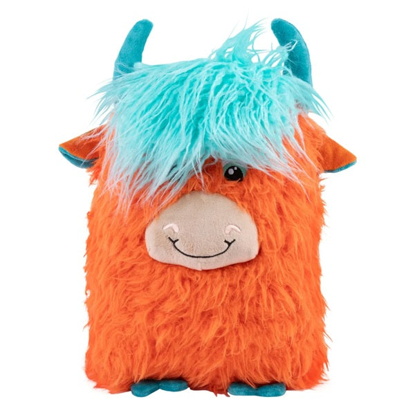 KONG Jumbo Comfort - Highland Cow Dog Toy, XL - Assorted Colors