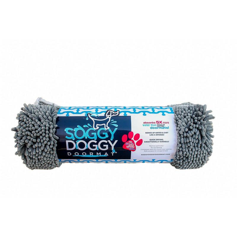 Soggy Doggy - Super Absorbent Doormat, Large, Grey