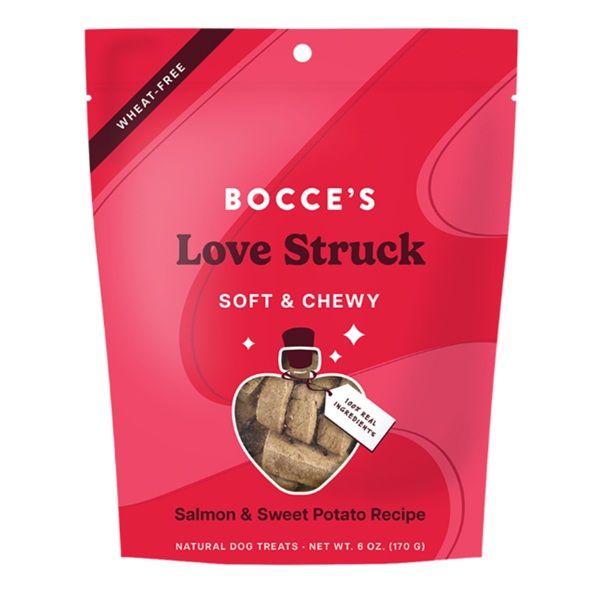 Bocce's Bakery - Love Struck Sweet Potato &amp; Salmon Treats - 6 oz