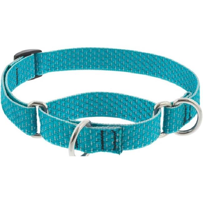 LupinePet Eco - Tropical Sea Blue Martingale Collar - 14"-20"