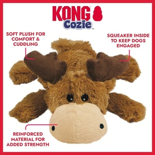 KONG Cozie - Marvin Moose Dog Toy, Medium