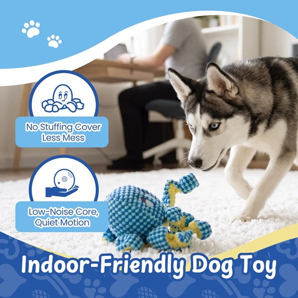 Nocciola - Bouncing Octopus Dog Toy