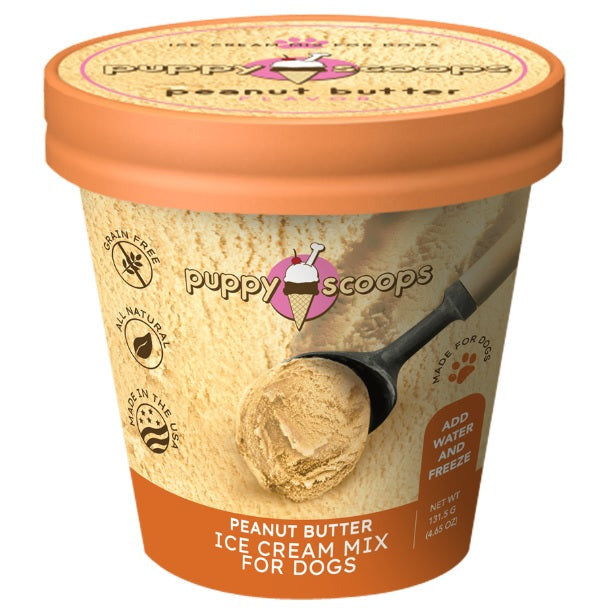 Puppy Scoops - Peanut Butter Ice Cream Mix for Dogs