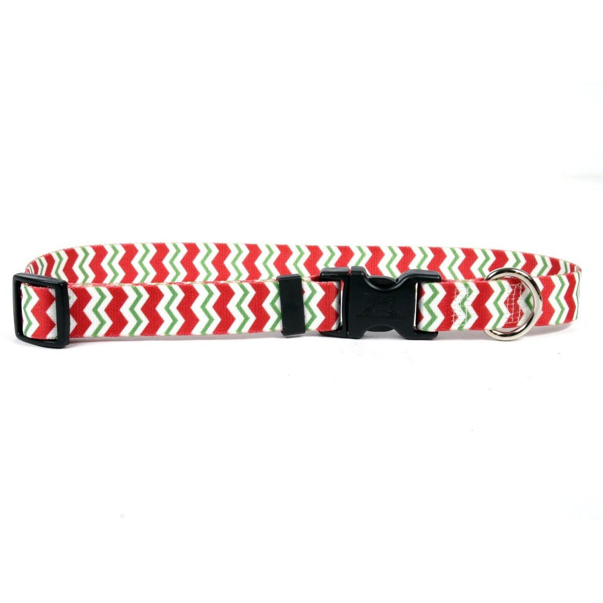 Yellow Dog Design - Holiday Peppermint Chevron Cat Collar