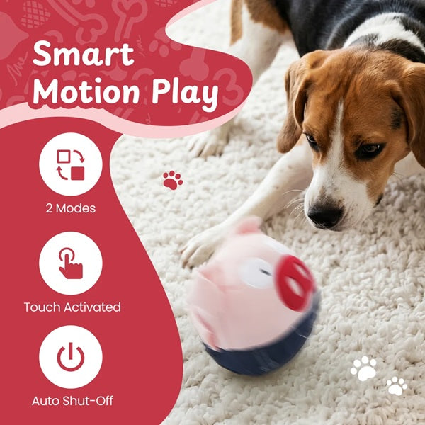 Nocciola - Bouncing Pig Interactive Treat-Hiding Dog Toy