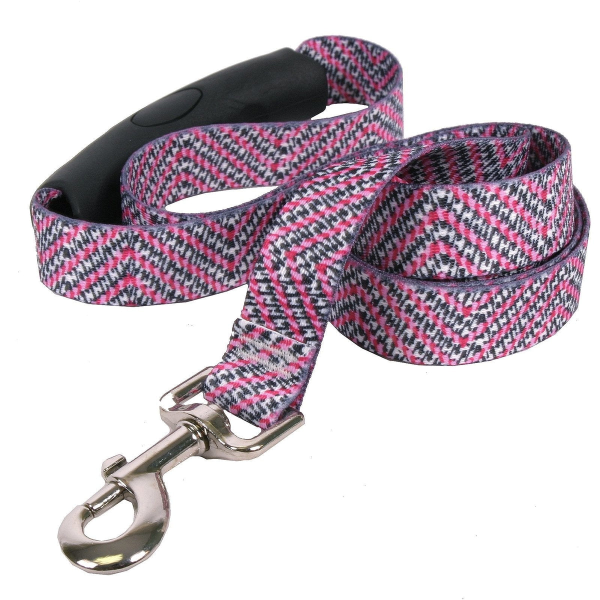 Yellow Dog Design - EZ-Grip Pink Tweed Leash