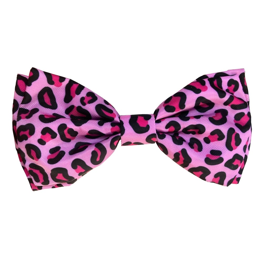 Huxley &amp; Kent - Pink Leopard Bow Tie