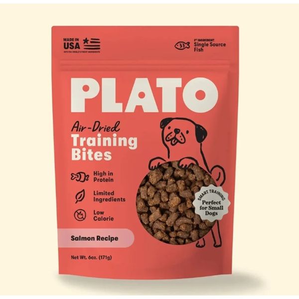 Plato Pet Treats - Air-Dried Salmon Small Bites/Training Bites