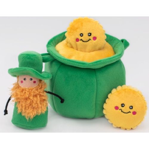 ZippyPaws - St. Patrick's Day Pot of Gold Burrow