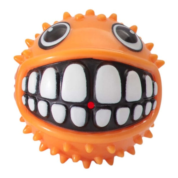 KONG Grinz - Puffer Fish Dog Ball Toy, Medium