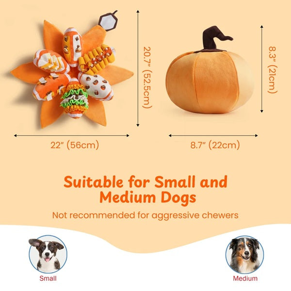 Nocciola - Pumpkin Puzzle Interactive Dog Toy