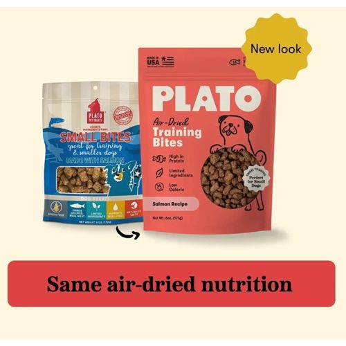 Plato Pet Treats - Air-Dried Salmon Small Bites/Training Bites