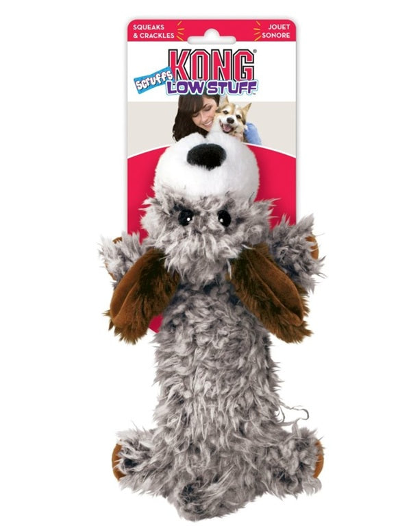 KONG Scruffs - Low Stuff Dog - Squeak &amp; Crinkle Dog Toy