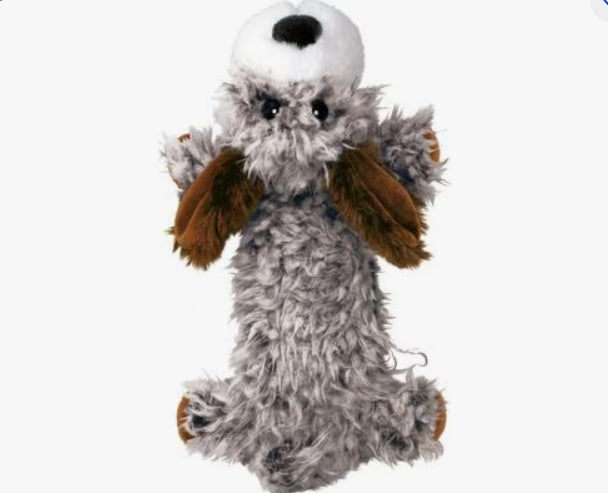 KONG Scruffs - Low Stuff Dog - Squeak & Crinkle Dog Toy