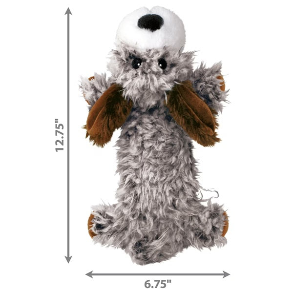 KONG Scruffs - Low Stuff Dog - Squeak & Crinkle Dog Toy